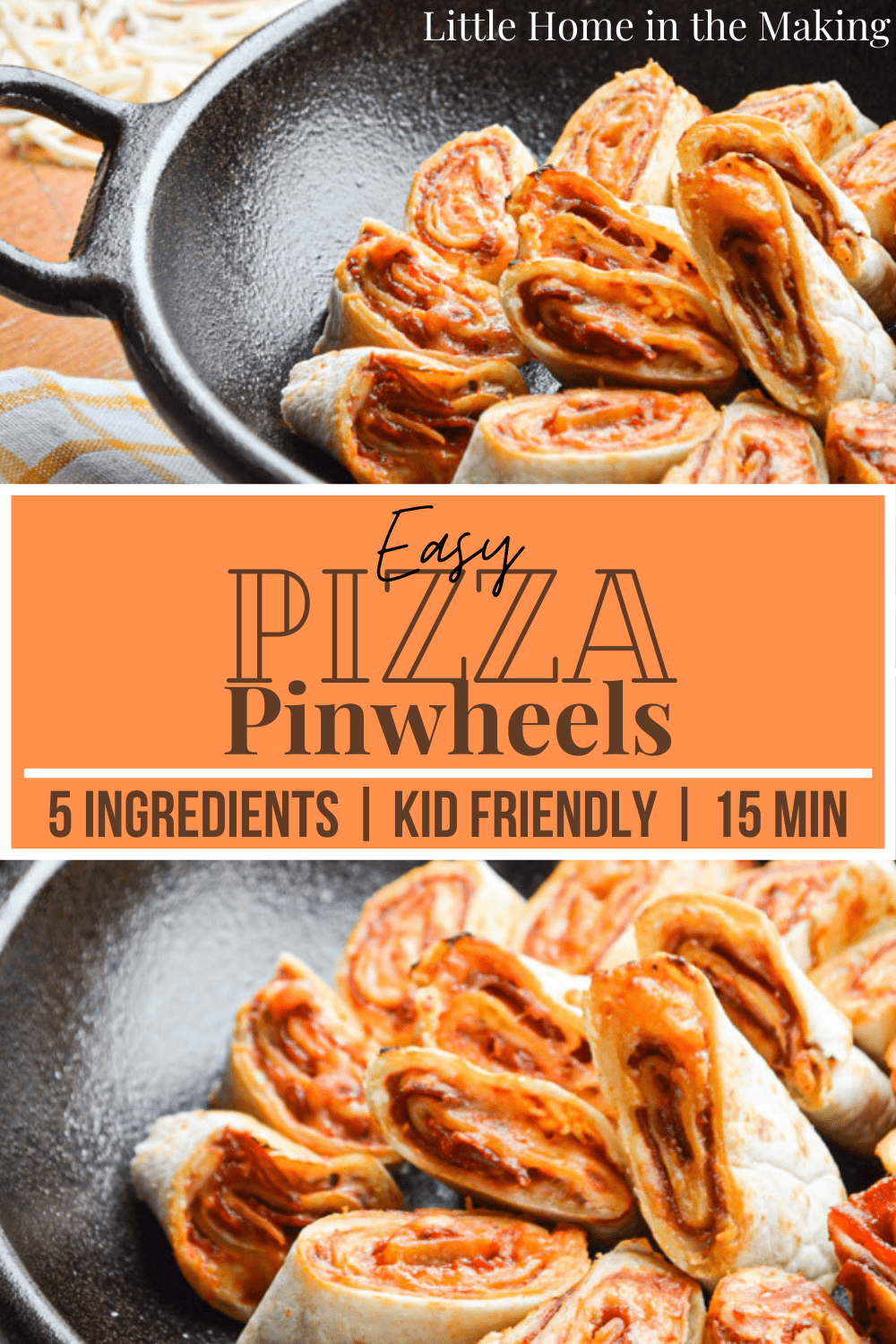 You just have to love these Easy Pizza Pinwheels! Just 5 ingredients and 20 minutes delivers a quick lunch or an appetizer to accompany a fun meal. Kid friendly too!
