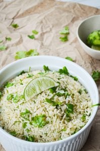 If you're looking for an excellent side dish for Fajitas, Tacos, or Enchiladas, try this easy recipe for Instant Pot Cilantro Lime Rice!