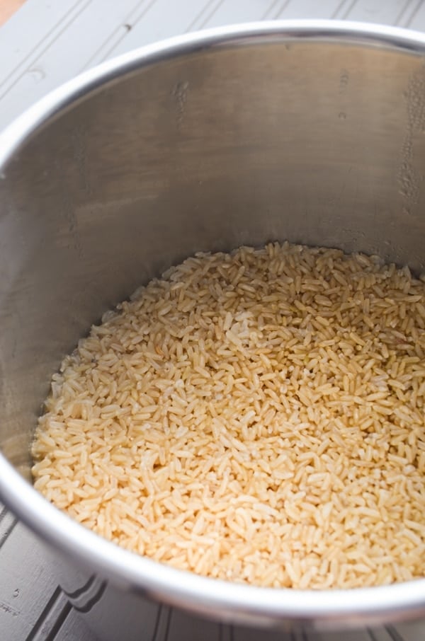 After trying what feels like a billion Instant Pot Brown Rice recipes, I found the perfect method that gives great results every time! No more soggy, puffy brown rice!