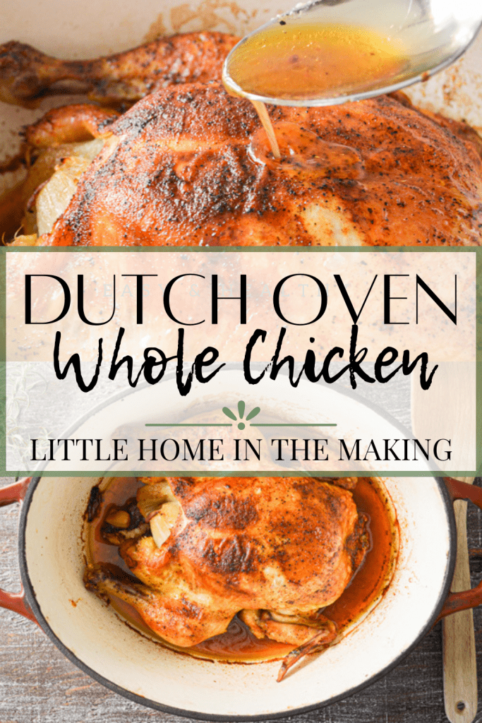 Try this healthy, homemade recipe for Rosemary Dutch Oven Chicken. Learn how to roast a whole chicken, and make bone broth when you're done!