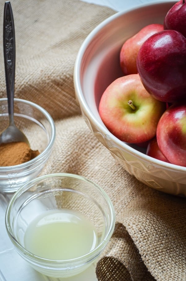 Make a Healthy Homemade Applesauce in the Instant Pot! No added sugar, completely from scratch, and flavored with just a hint of cinnamon! A healthy version of a kid favorite!